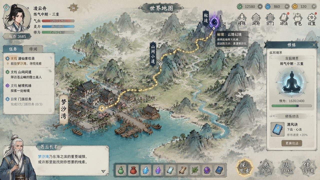 谪仙索欢录 剧情互动 场景图 6